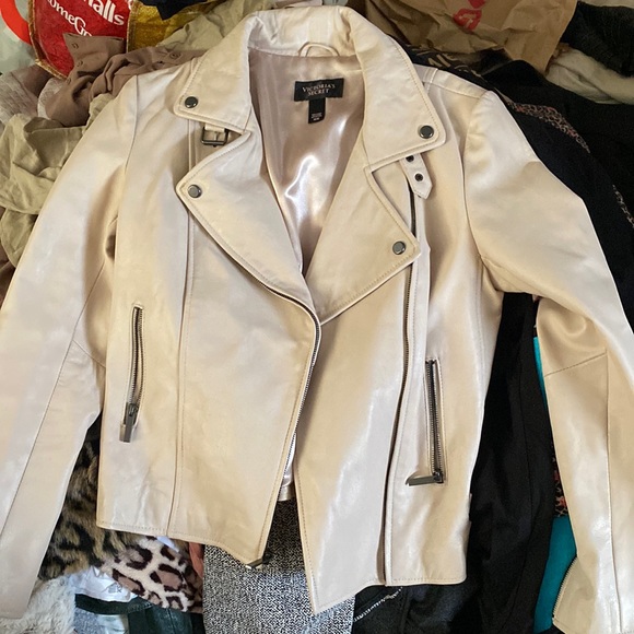 Victoria's Secret Jackets & Blazers - Victoria’s Secret Moto jacket blush m defective